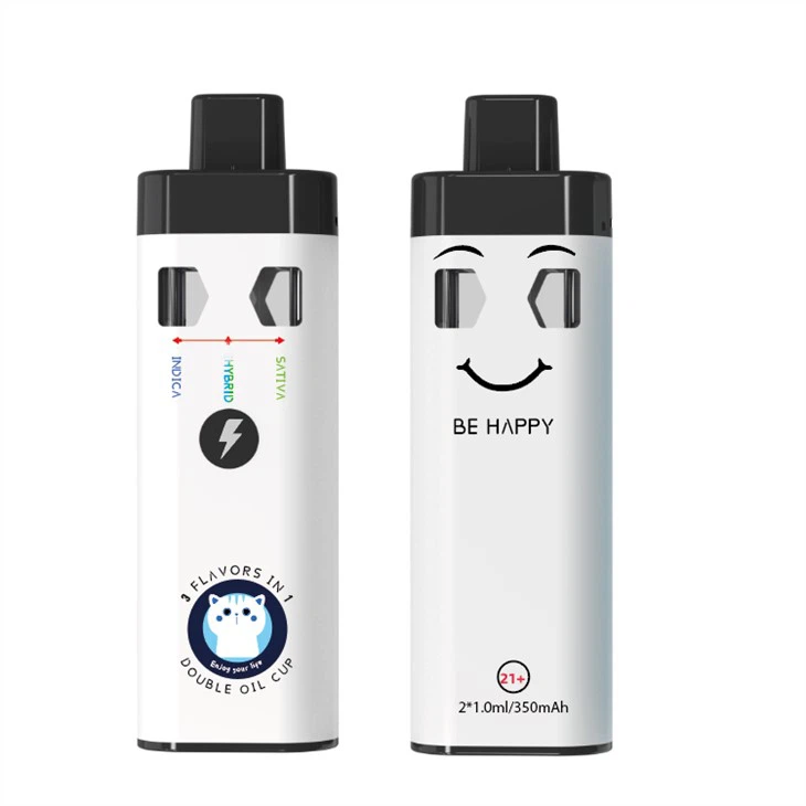ปากกา Vaping แบบใช้แล้วทิ้งพร้อมถ้วยน้ำมัน 2 ถ้วย