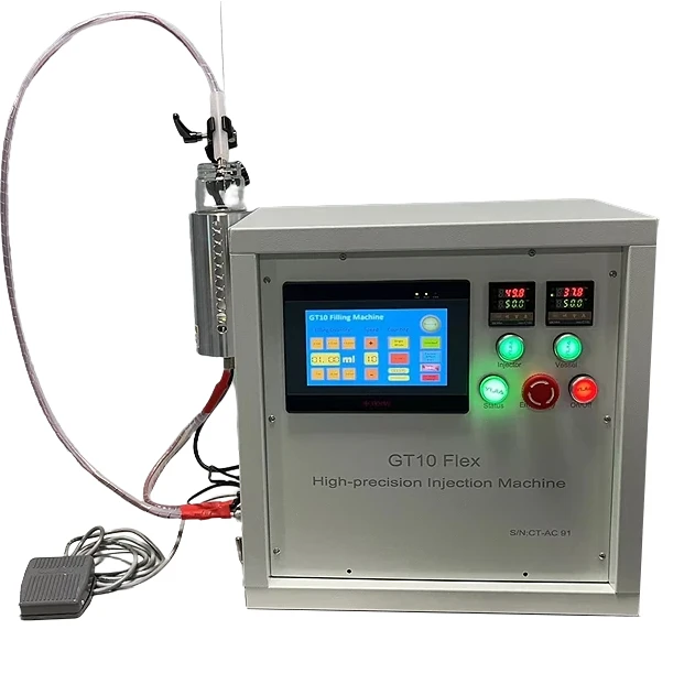 GT10 Small Volume Filling Machines Manual Dispensary Use Filling Gun For THC HHC Oil Empty Vape Carts Filler With Heating Function 1G 510 Cartridge